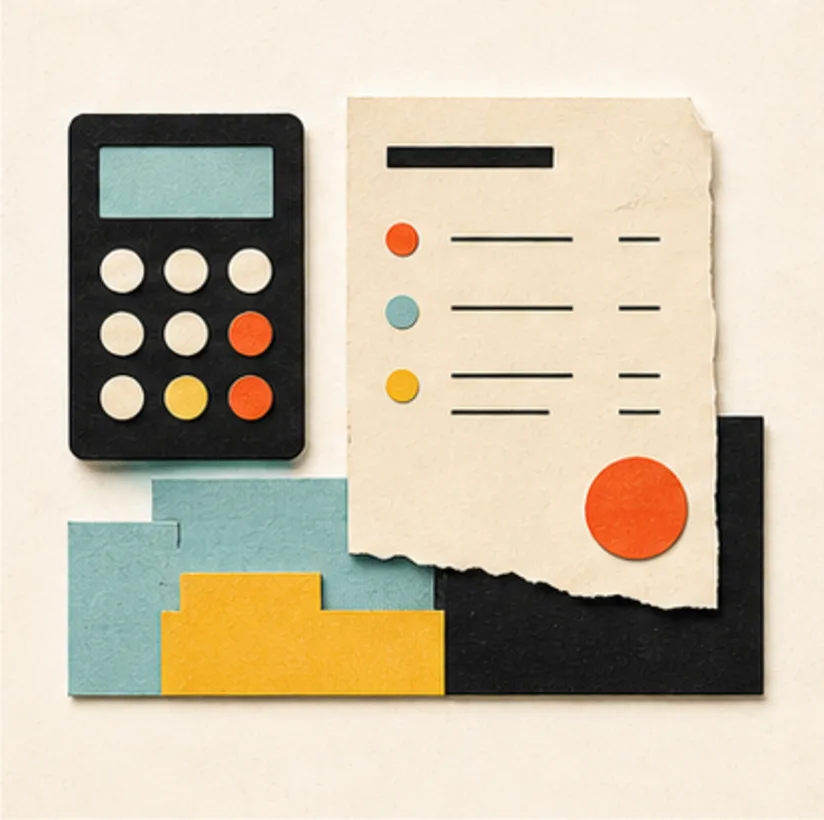A paper calculator and transparent project quote for website design in South Africa